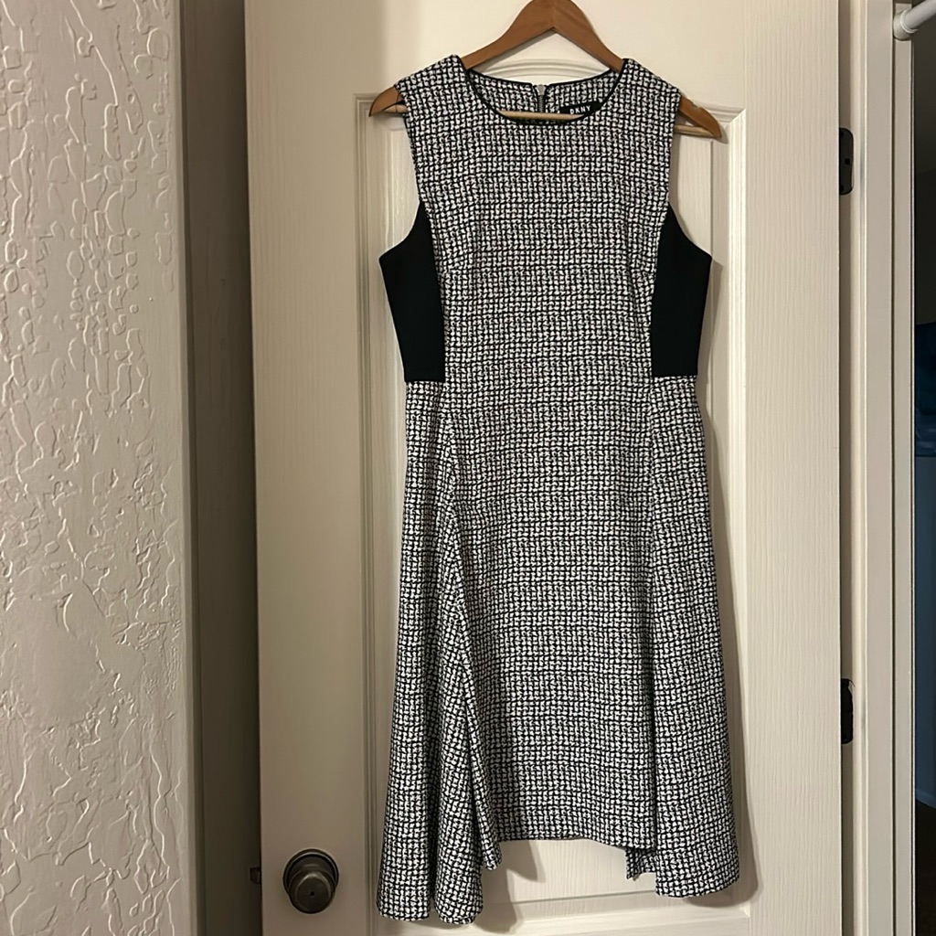 Dkny Black & White Dress